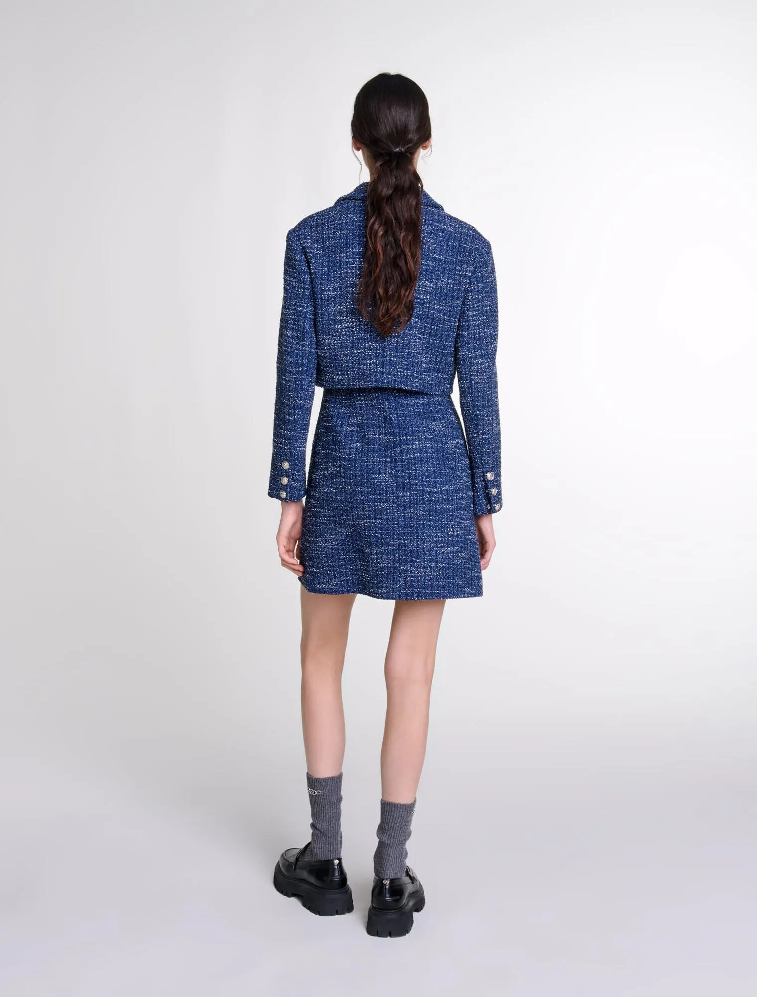 2-in-1 tweed dress