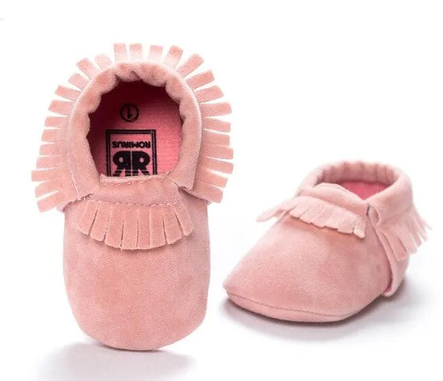 2016 New Suede Tassel Bow pu leather Newborn Baby Infant Toddler baby Moccasins Soft Mocc Bebe Non-slip Prewalker Baby Shoes