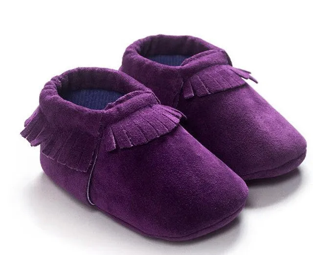 2016 New Suede Tassel Bow pu leather Newborn Baby Infant Toddler baby Moccasins Soft Mocc Bebe Non-slip Prewalker Baby Shoes