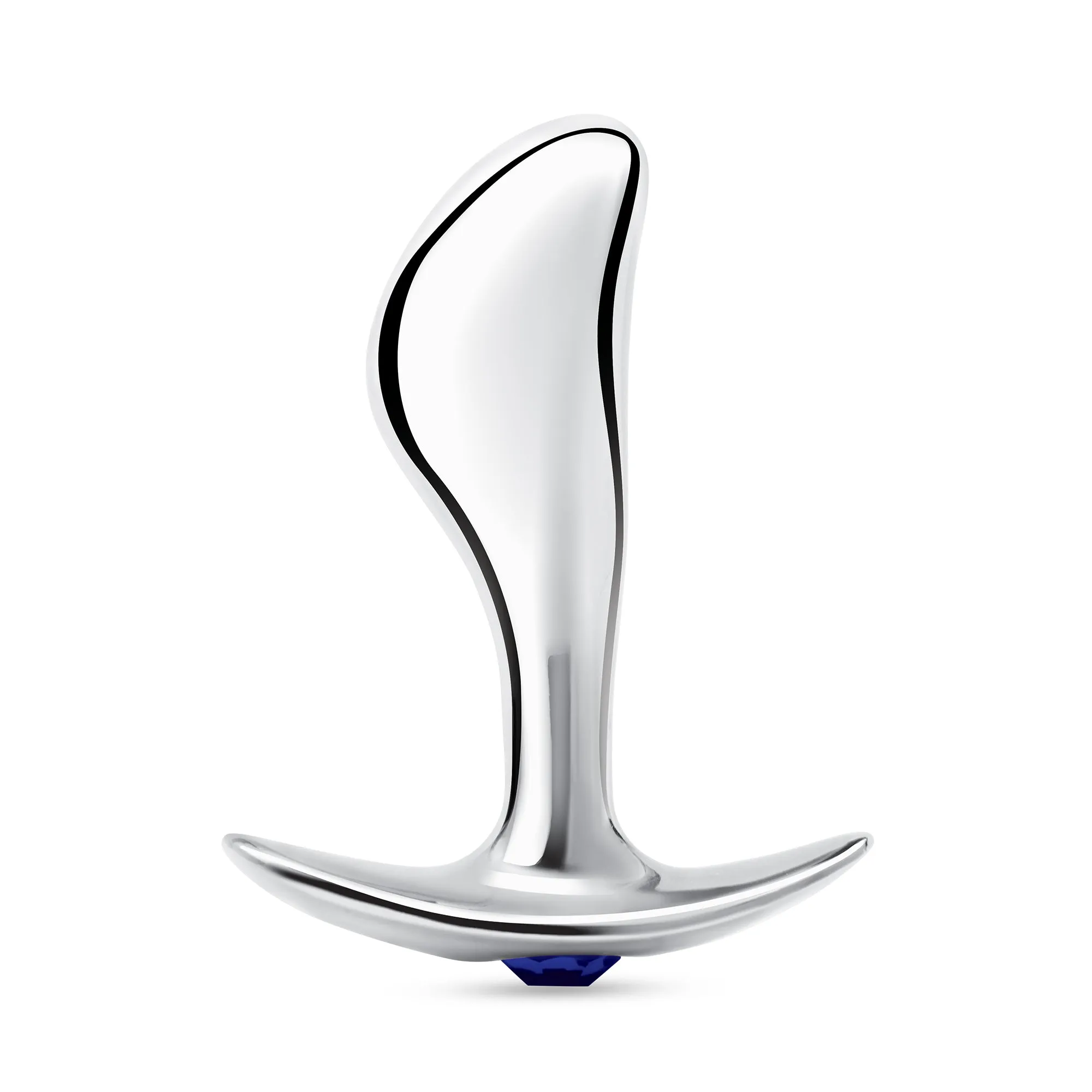 2.5" Stainless Steel Bling Prostate Massager Plug