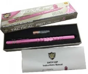 6) Pink Tactical Pen with Light