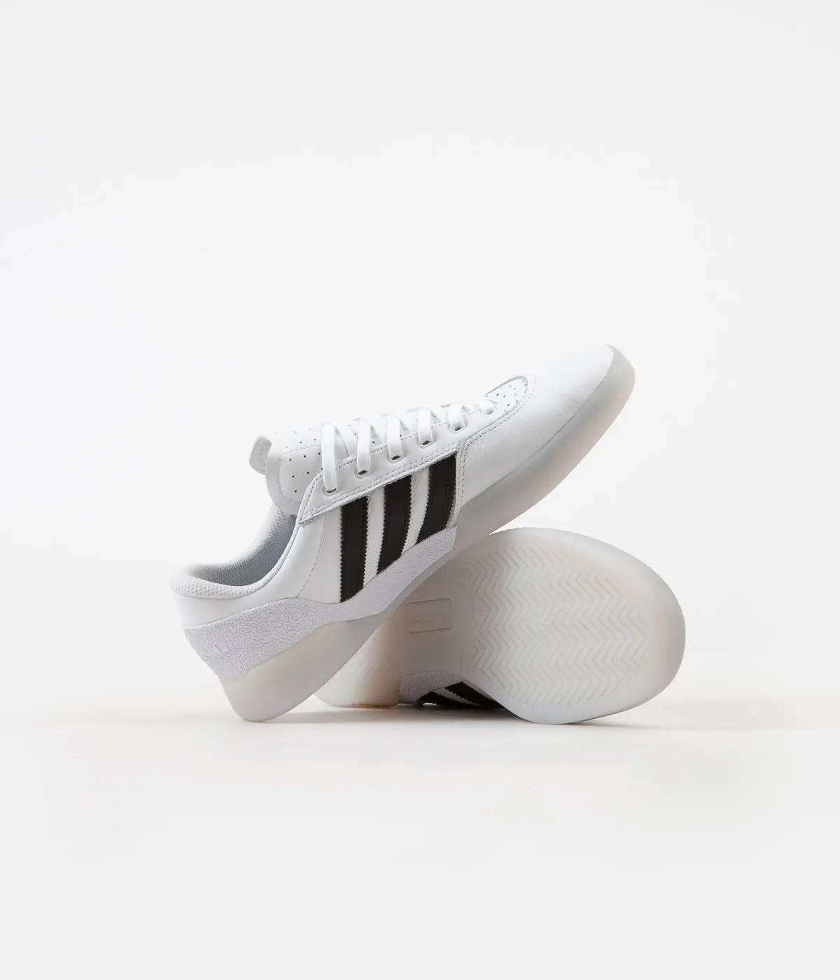 Adidas City Cup Shoes - White / Core Black / Light Solid Grey