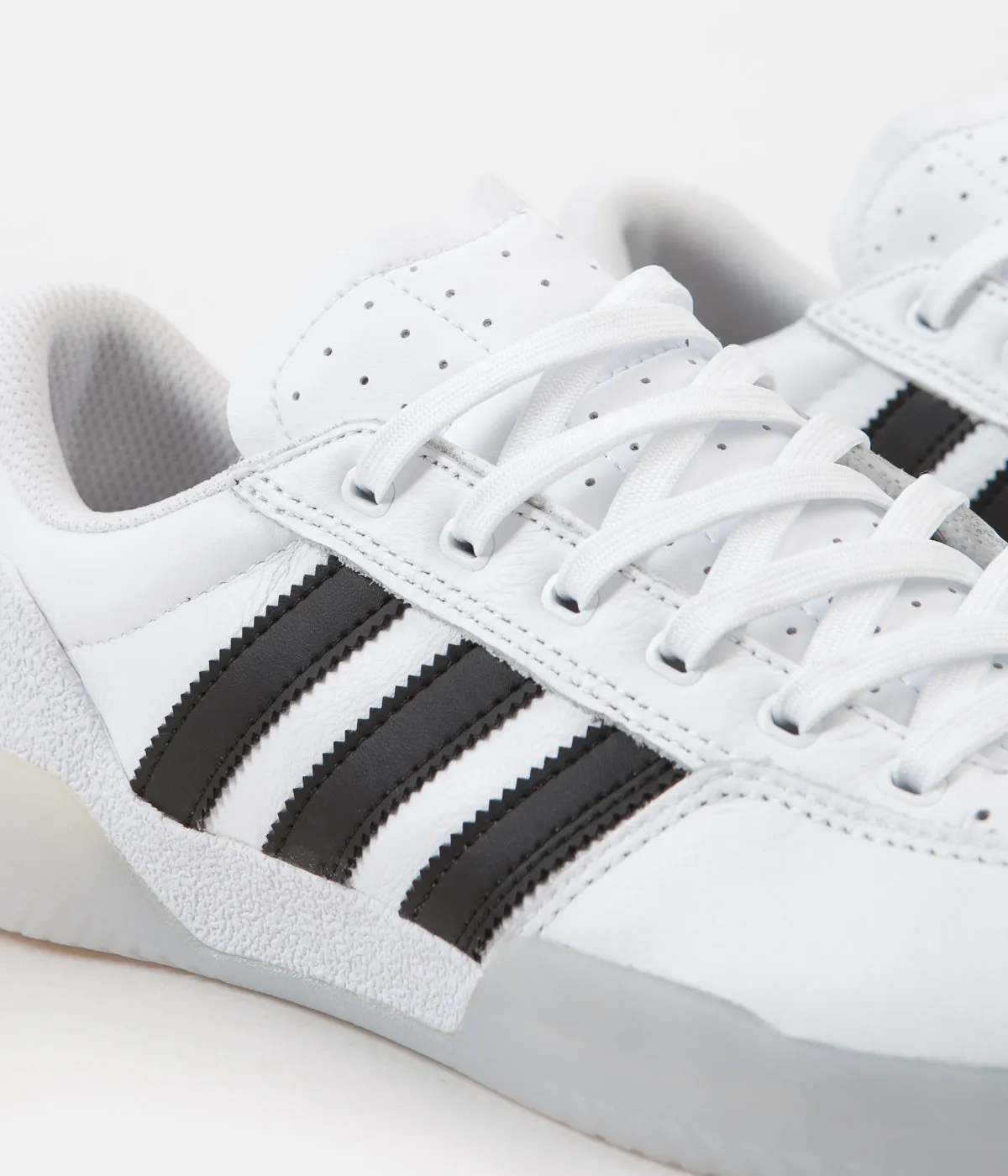 Adidas City Cup Shoes - White / Core Black / Light Solid Grey