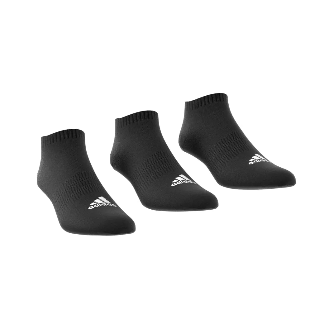 ADIDAS CUSHIONED LOW-CUT SOCKS 3 PAIRS BLACK