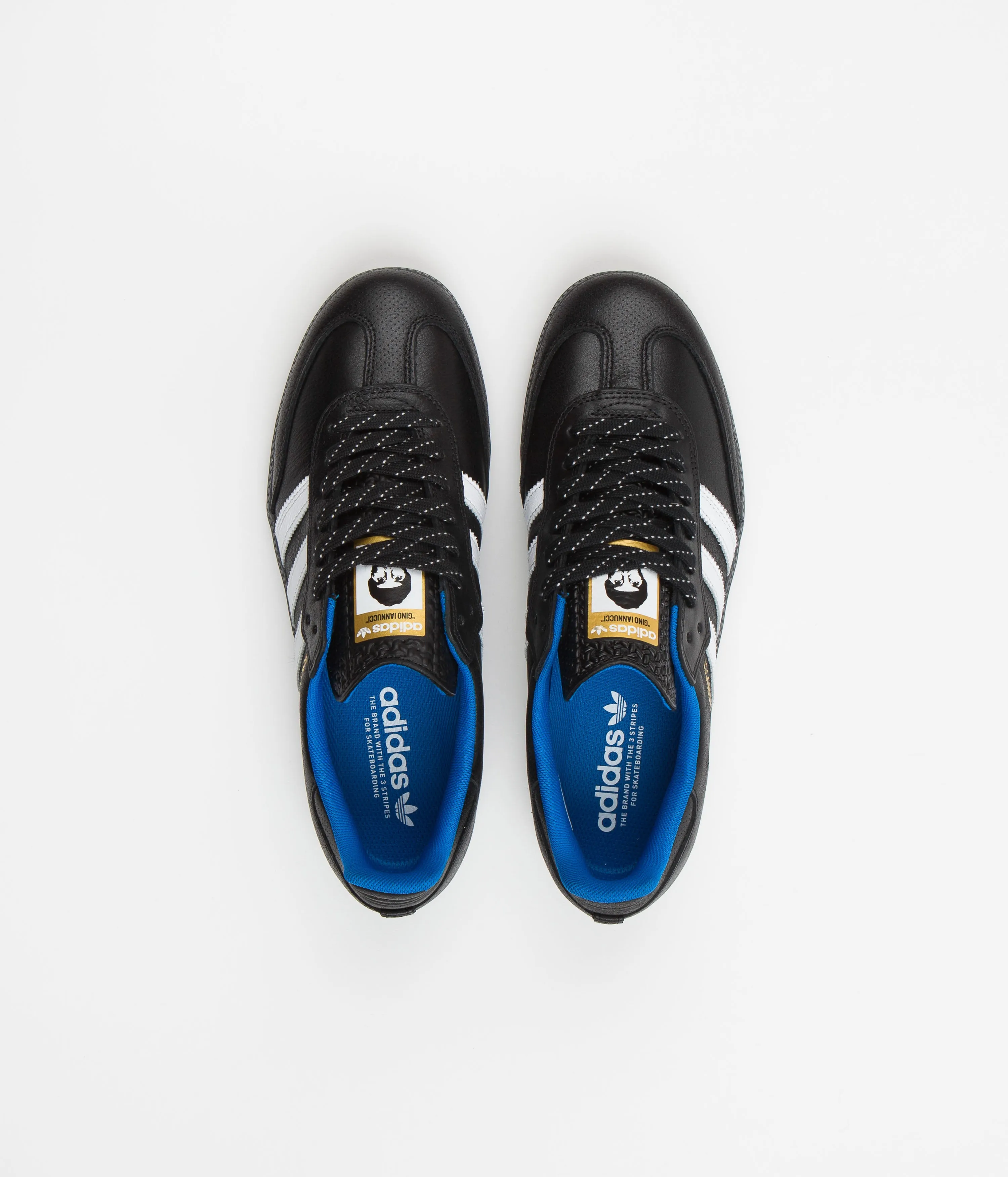 Adidas Gino Iannucci Samba ADV Shoes - Core Black / FTWR White / Bluebird