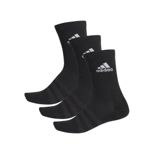 ADIDAS MEN CUSHIONED CREW 3 PAIRS SOCK CASUAL BLACK