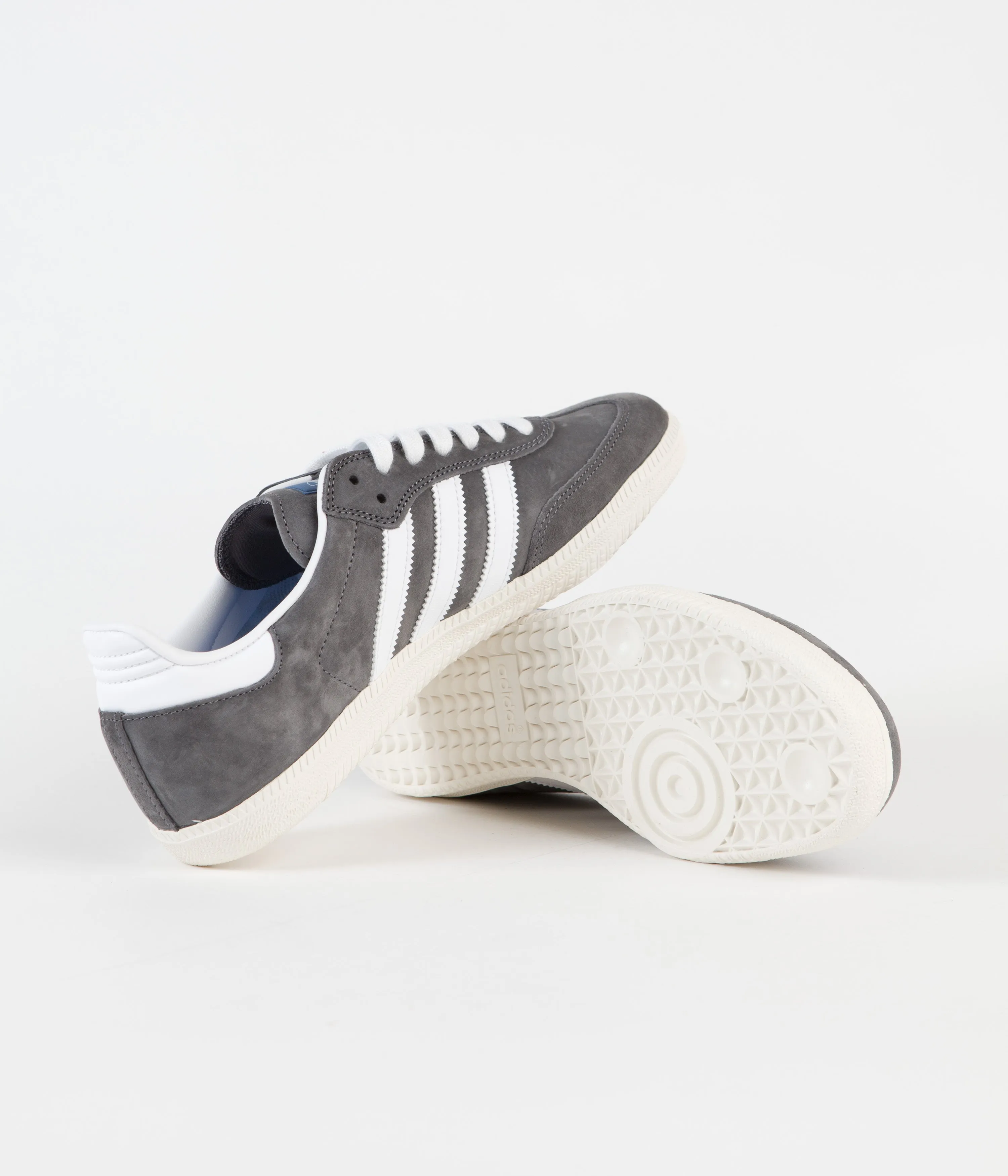 Adidas Samba Adv Shoes - Grey Five / FTWR White / Bluebird