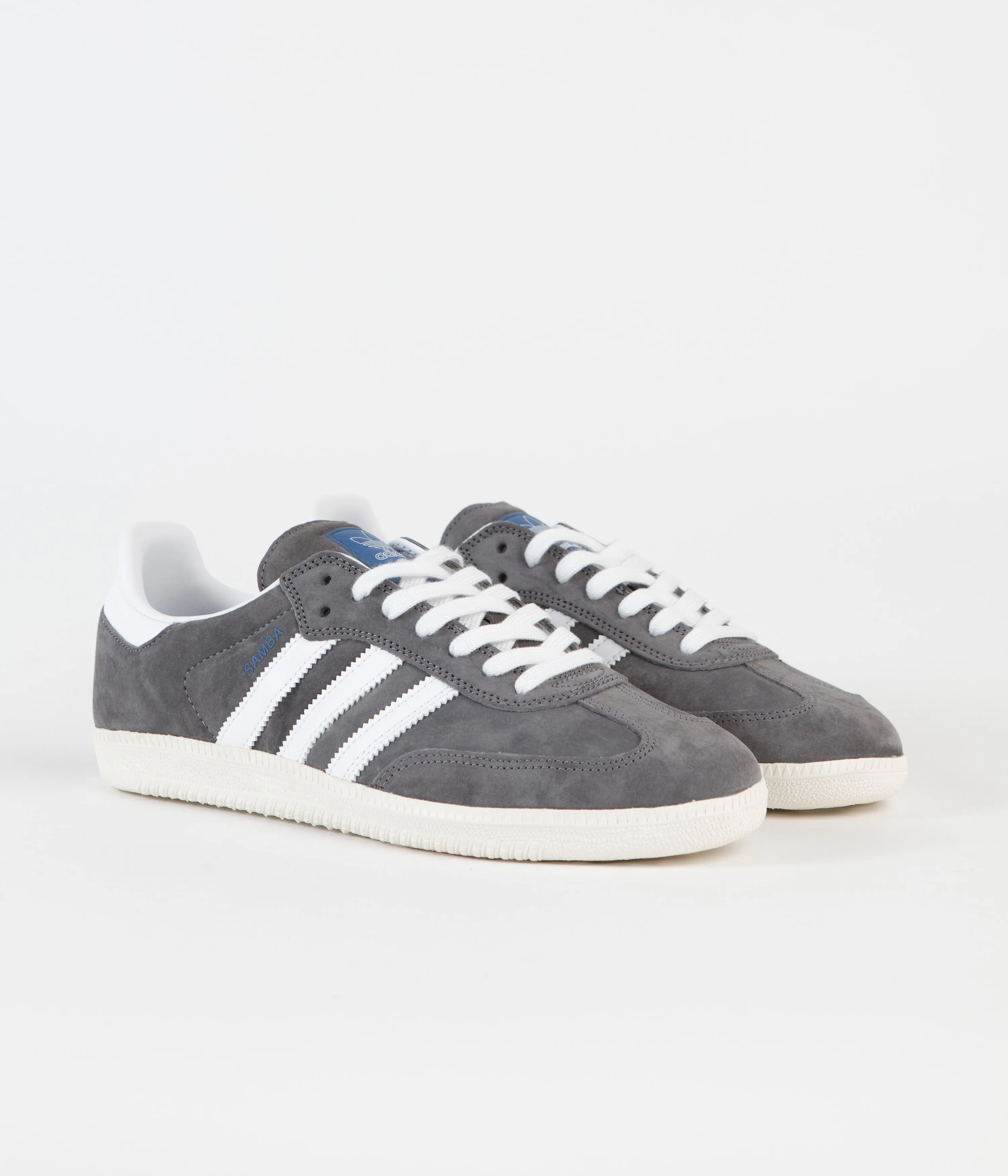 Adidas Samba Adv Shoes - Grey Five / FTWR White / Bluebird