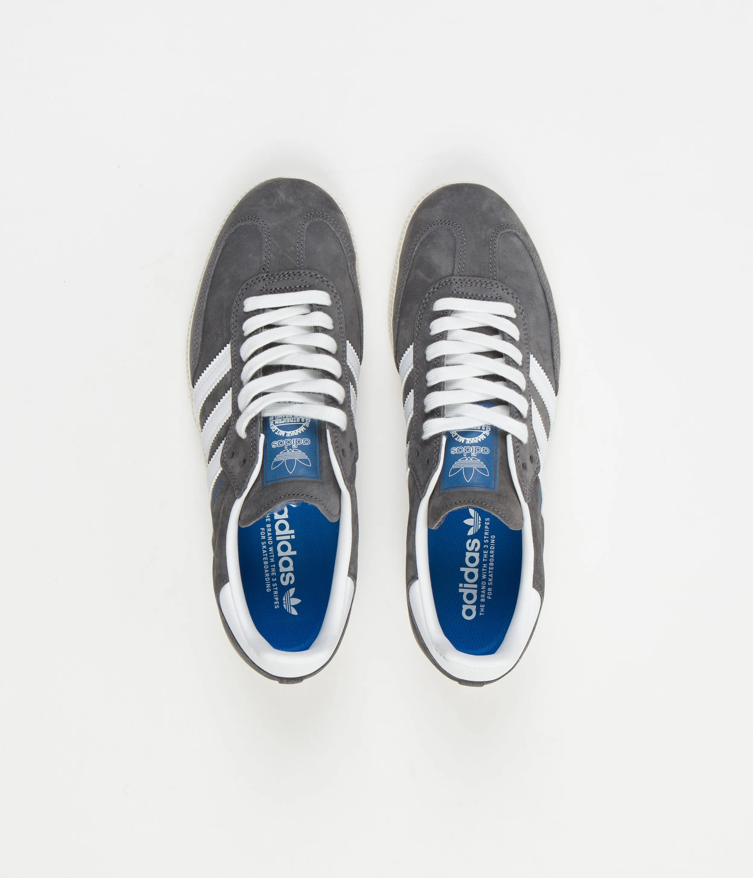 Adidas Samba Adv Shoes - Grey Five / FTWR White / Bluebird