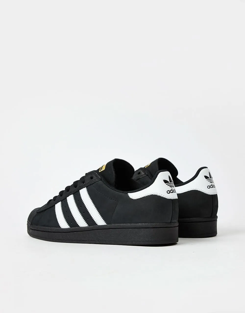 adidas Superstar ADV Skate Shoes - Core Black/White/Gold Metallic