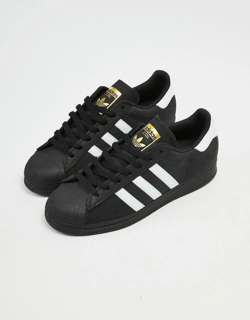 adidas Superstar ADV Skate Shoes - Core Black/White/Gold Metallic