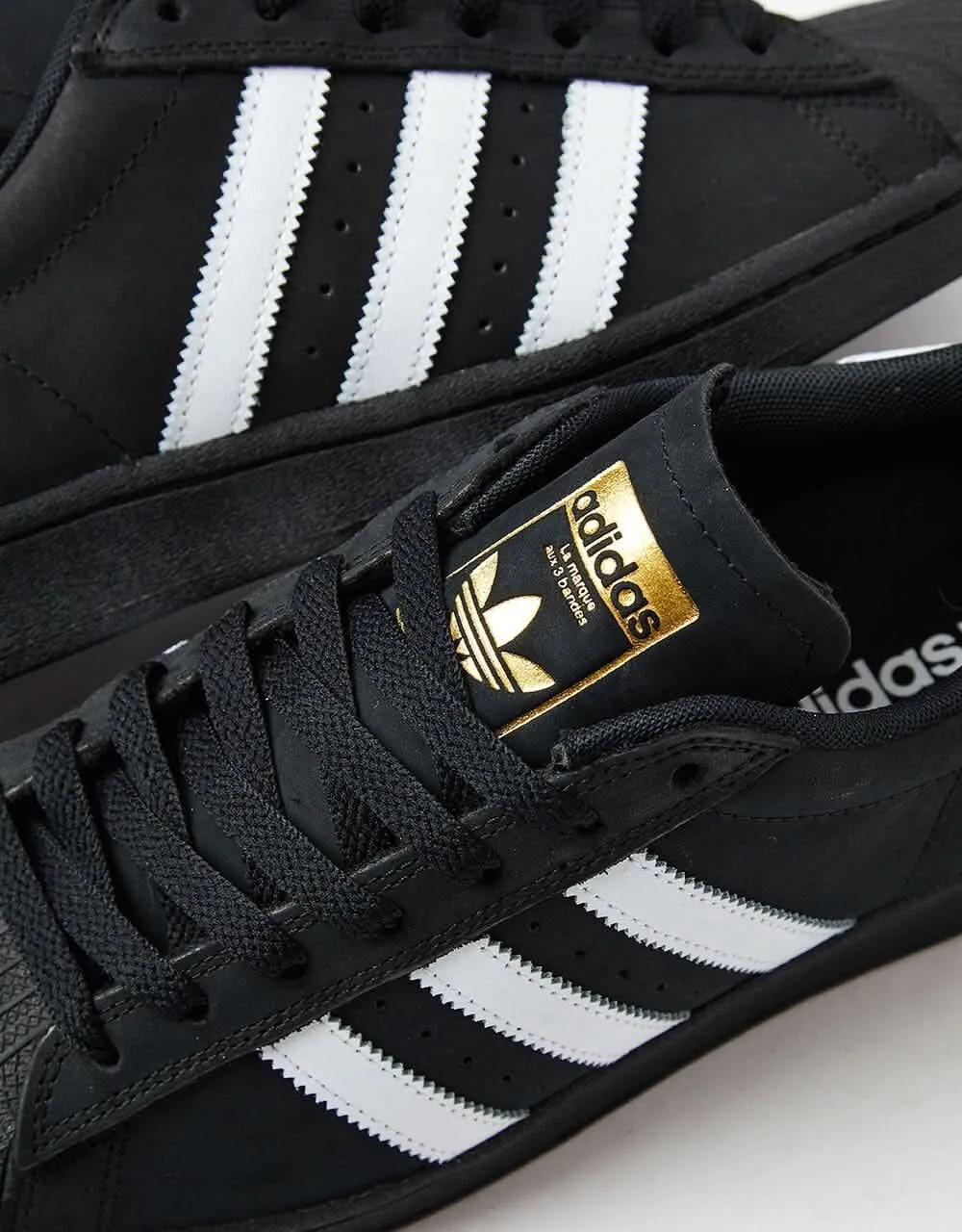 adidas Superstar ADV Skate Shoes - Core Black/White/Gold Metallic