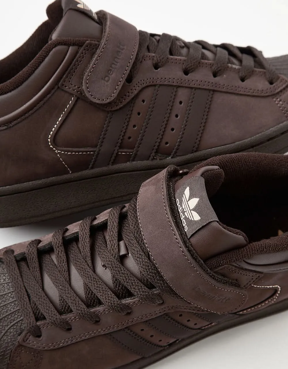 adidas x Niels Bennett Pro Shell Skate Shoes - Brown/Dark Brown/Magic Beige