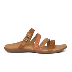 Aetrex Brielle Slide Sandal (Women) - Brown