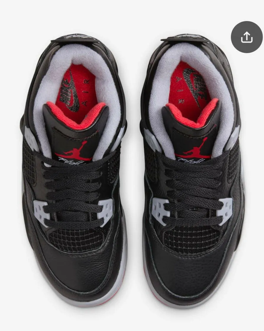 Air Jordan 4 RETRO “BRED REIMAGINED” for Big Kids Grade school (GS)