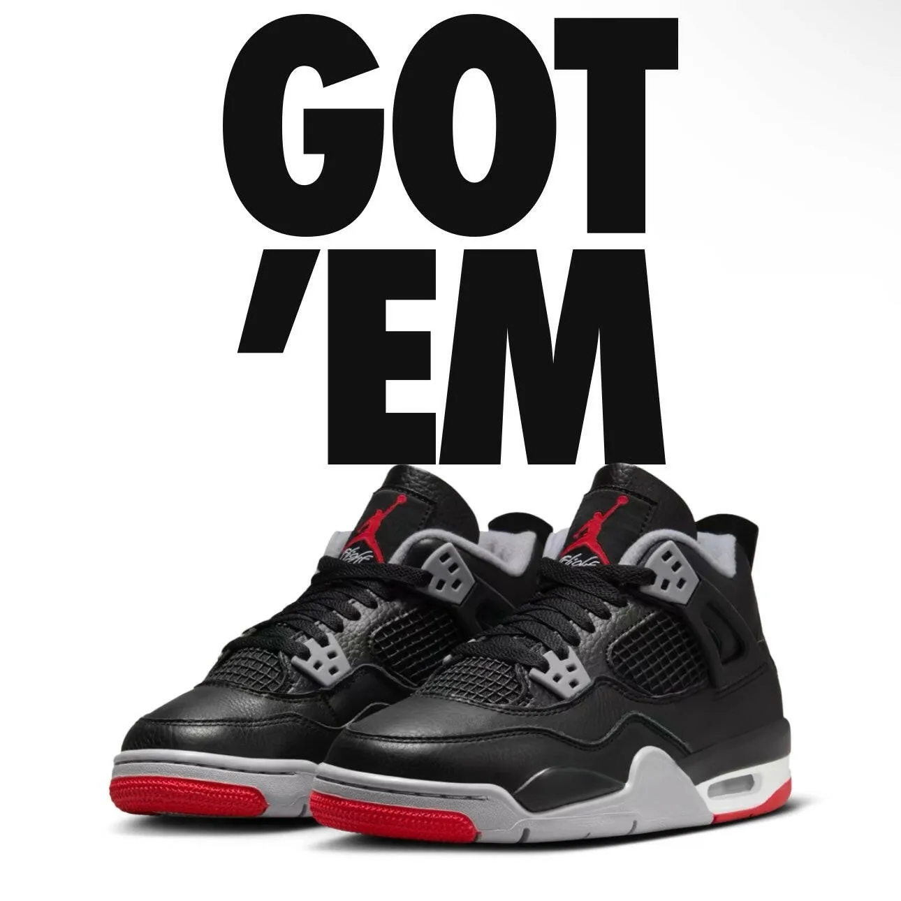 Air Jordan 4 RETRO “BRED REIMAGINED” for Big Kids Grade school (GS)