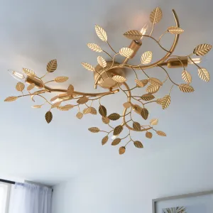 Amos Furcate Ceiling Light Gold Leaf Small