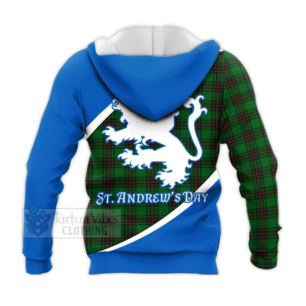 Beveridge Family Crest Tartan Knitted Hoodie Celebrate Saint Andrew's Day in Style