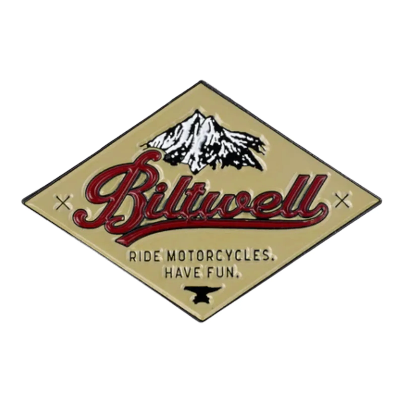 Biltwell Enamel Pin - CRS Red/Beige