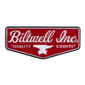 Biltwell Enamel Pin - Shield Red/White