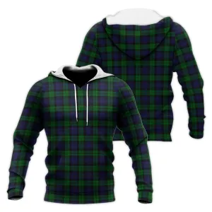 Black Watch Tartan Knitted Hoodie