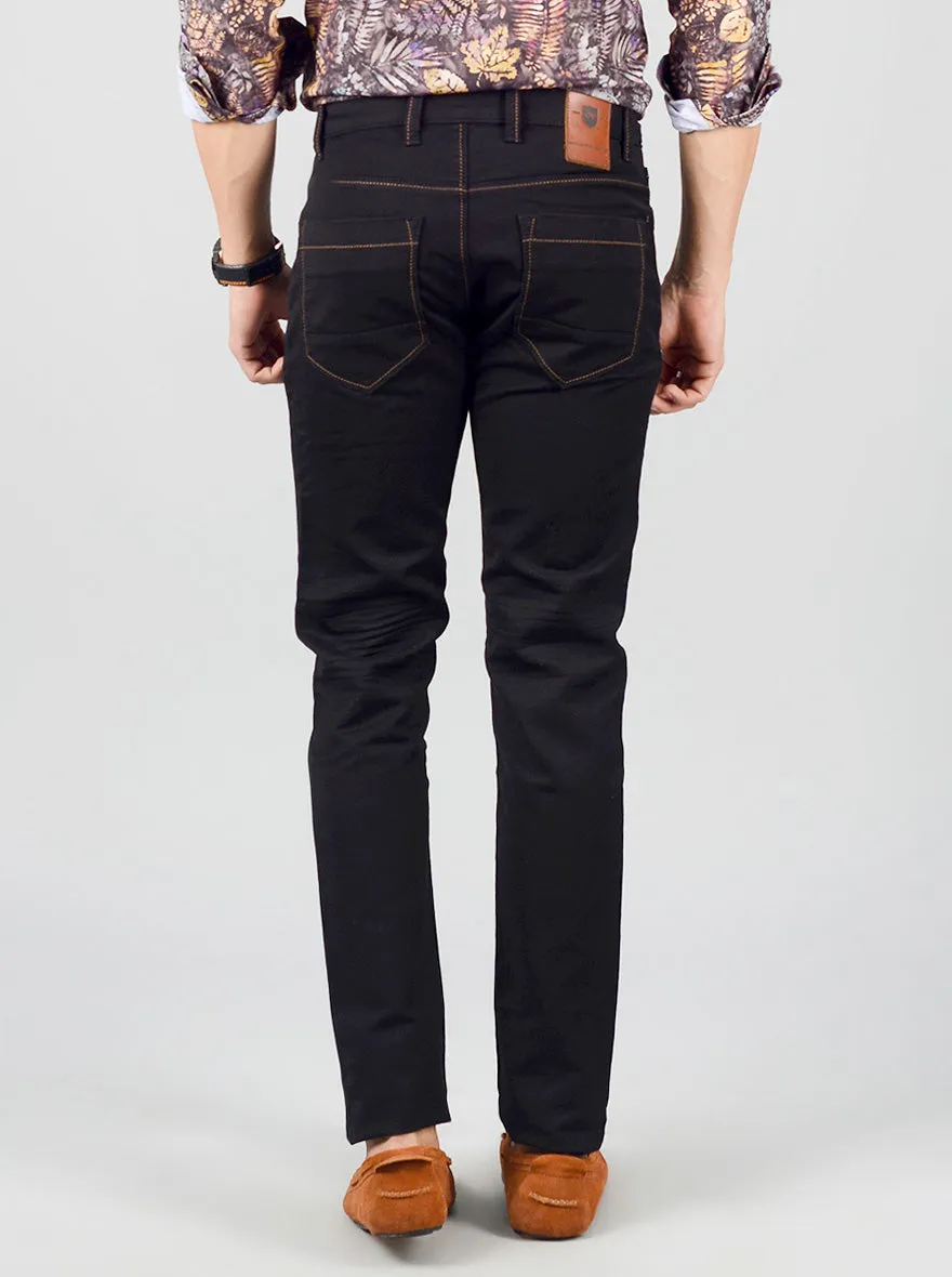 Blue Solid Slim Fit Jeans | JadeBlue