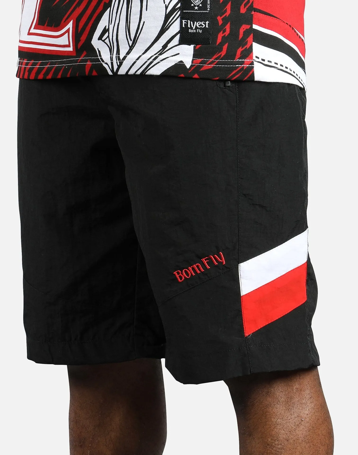 Born Fly KNICKERBOCKER NYLON SHORTS