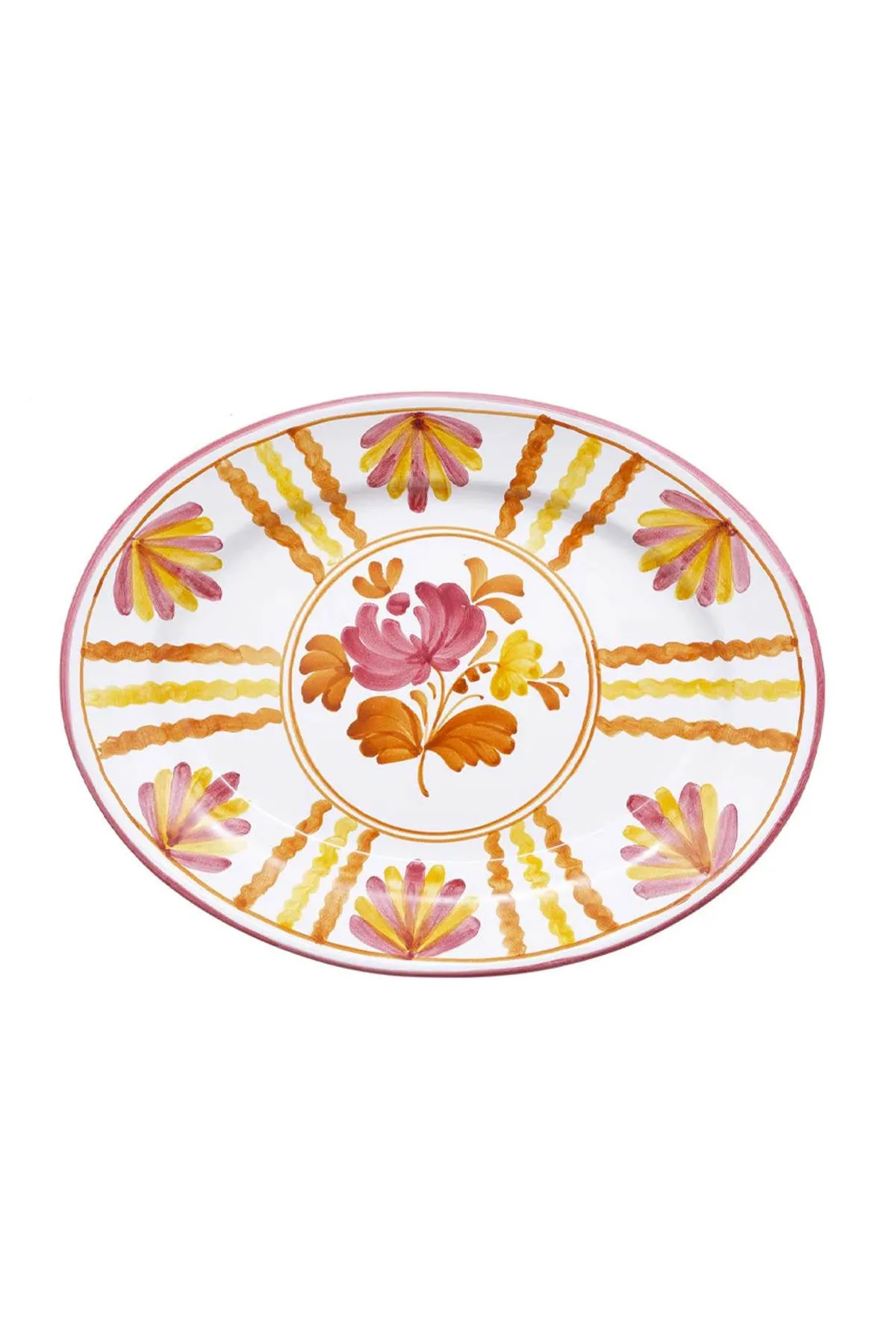 CABANA blossom oval serving plate