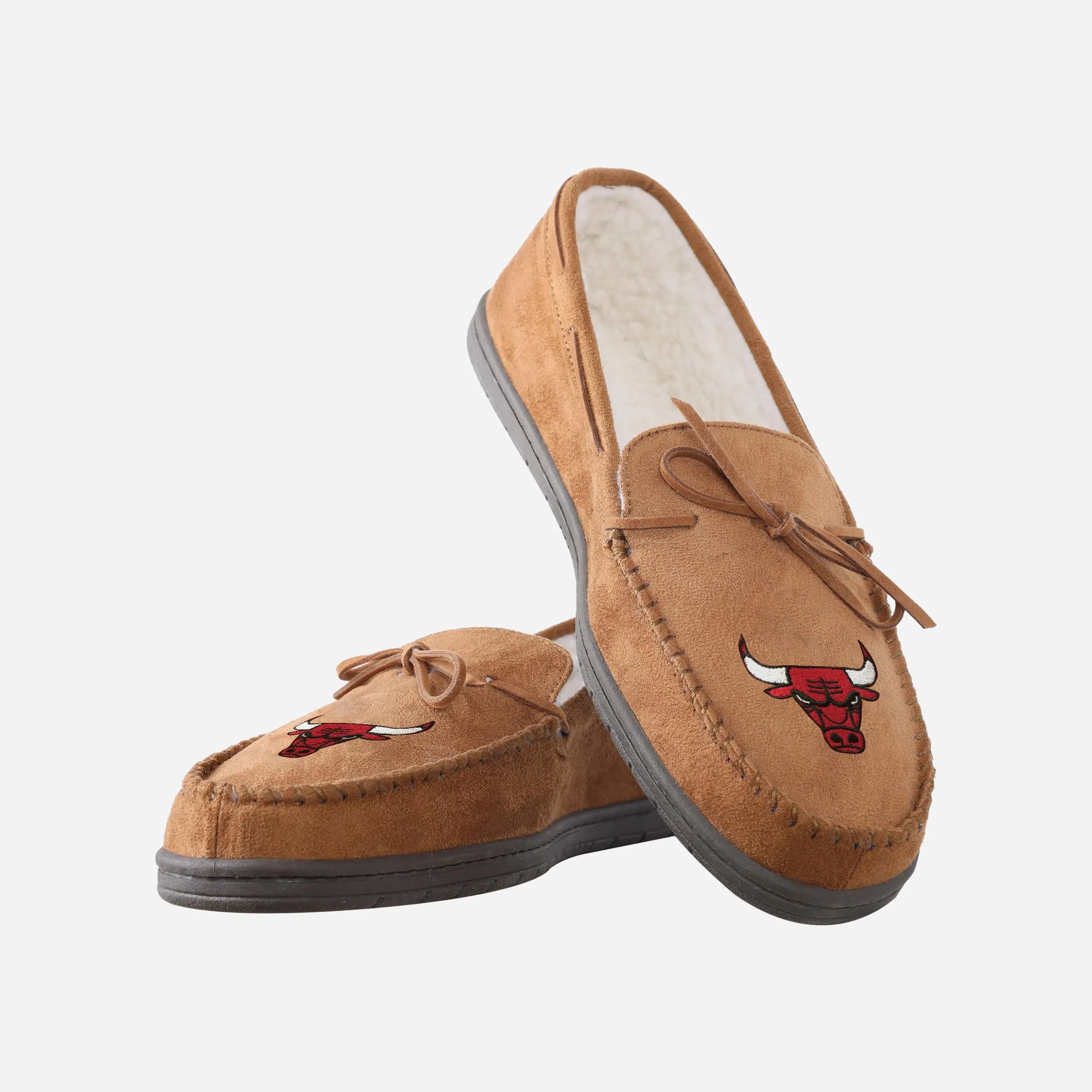 Chicago Bulls Team Logo Moccasin Slipper