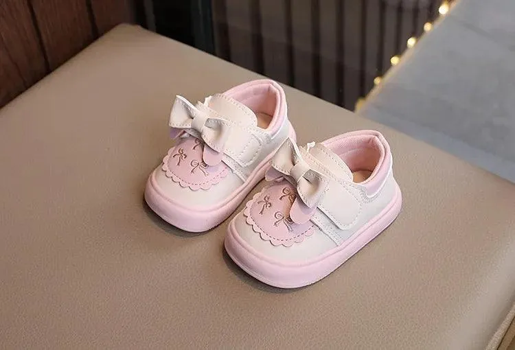 Children's Casual Shoes for Girls - Adorable Flat with Sweet Bow - TSS282