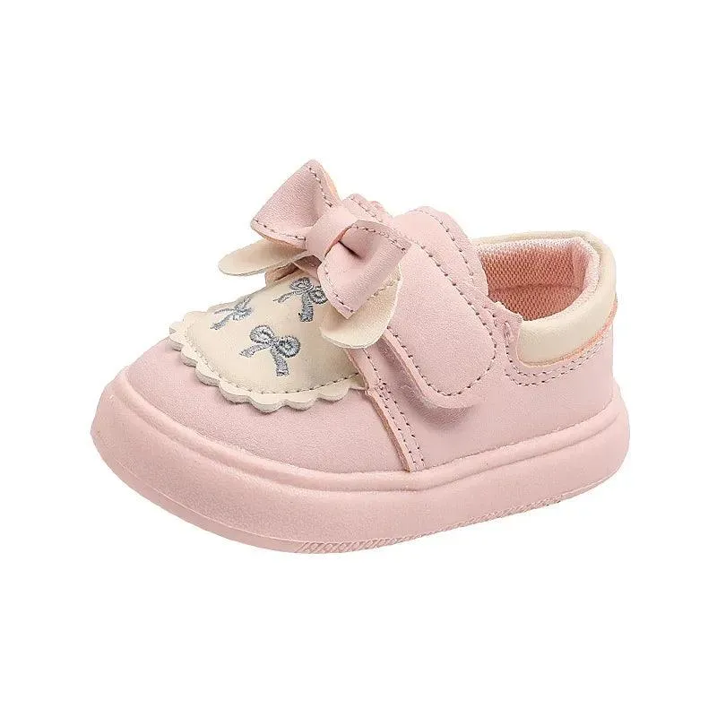 Children's Casual Shoes for Girls - Adorable Flat with Sweet Bow - TSS282