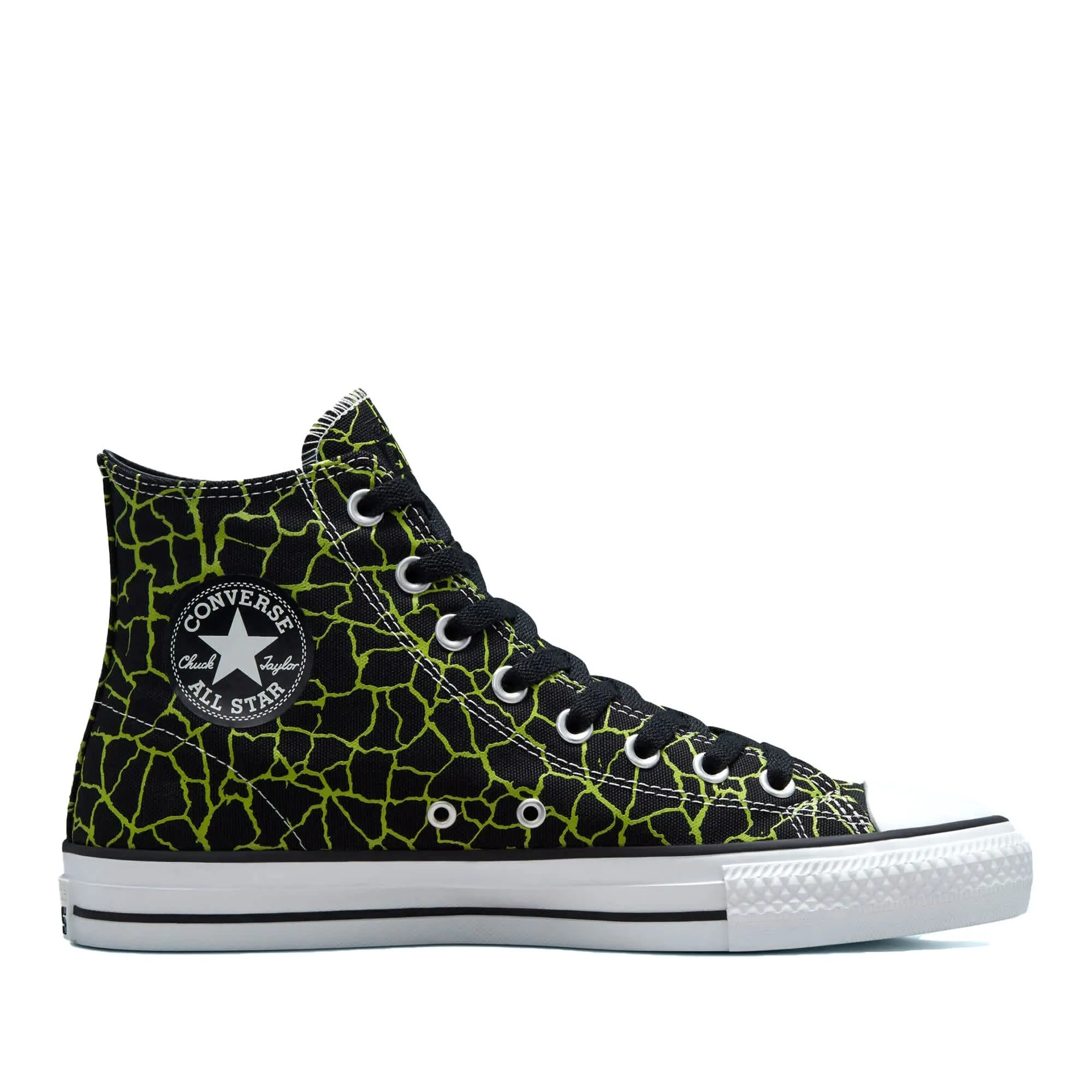 CONVERSE CONS CHUCK TAYLOR ALL STAR PRO HI BLACK/LIME TWIST/WHITE