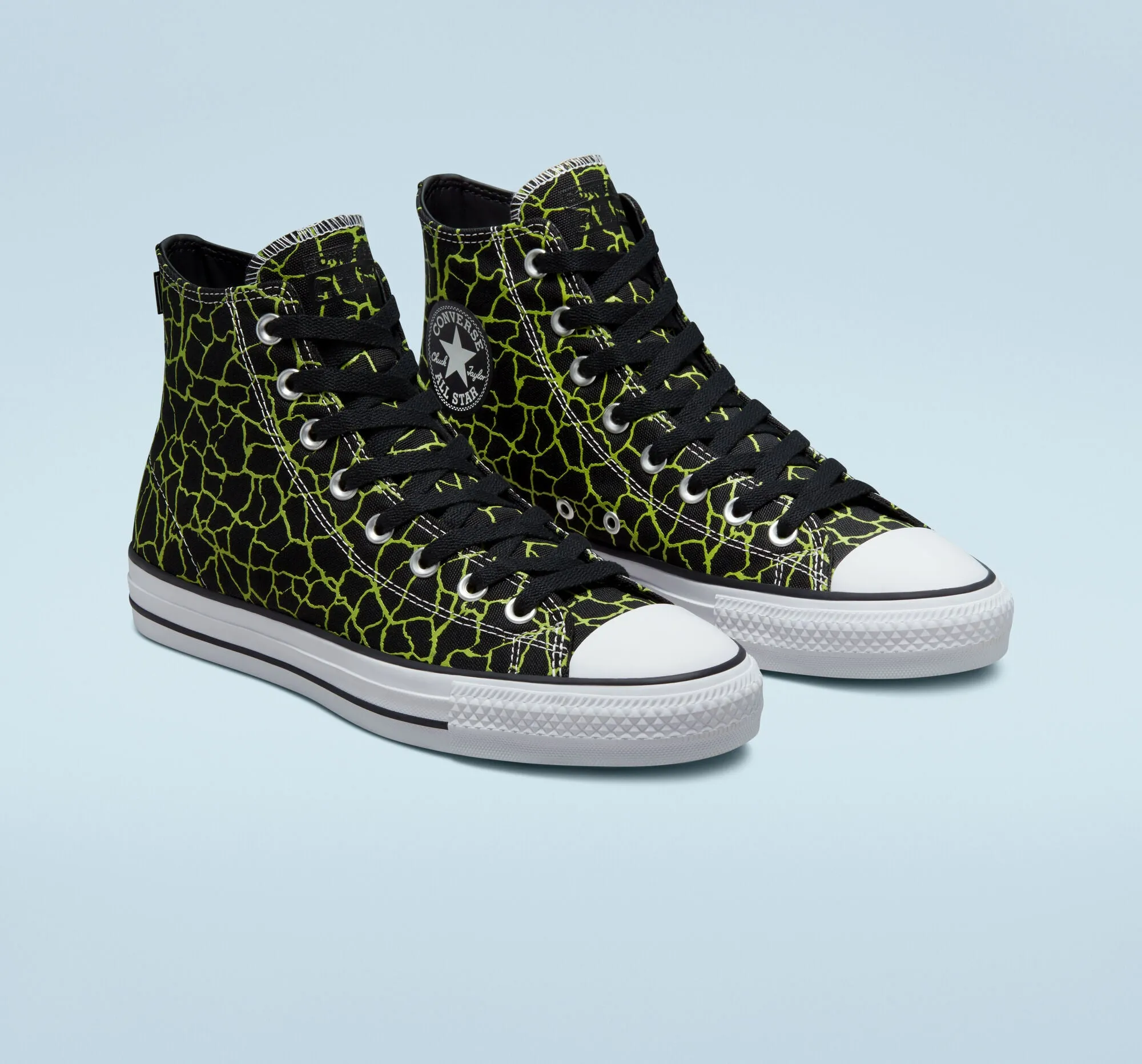 CONVERSE CONS CHUCK TAYLOR ALL STAR PRO HI BLACK/LIME TWIST/WHITE