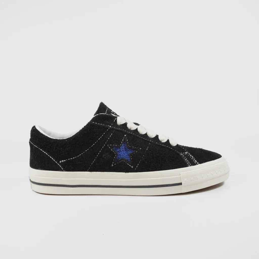 Converse Cons - Quartersnacks One Star Pro Ox Shoes - Black / Egret / Hyper Blue