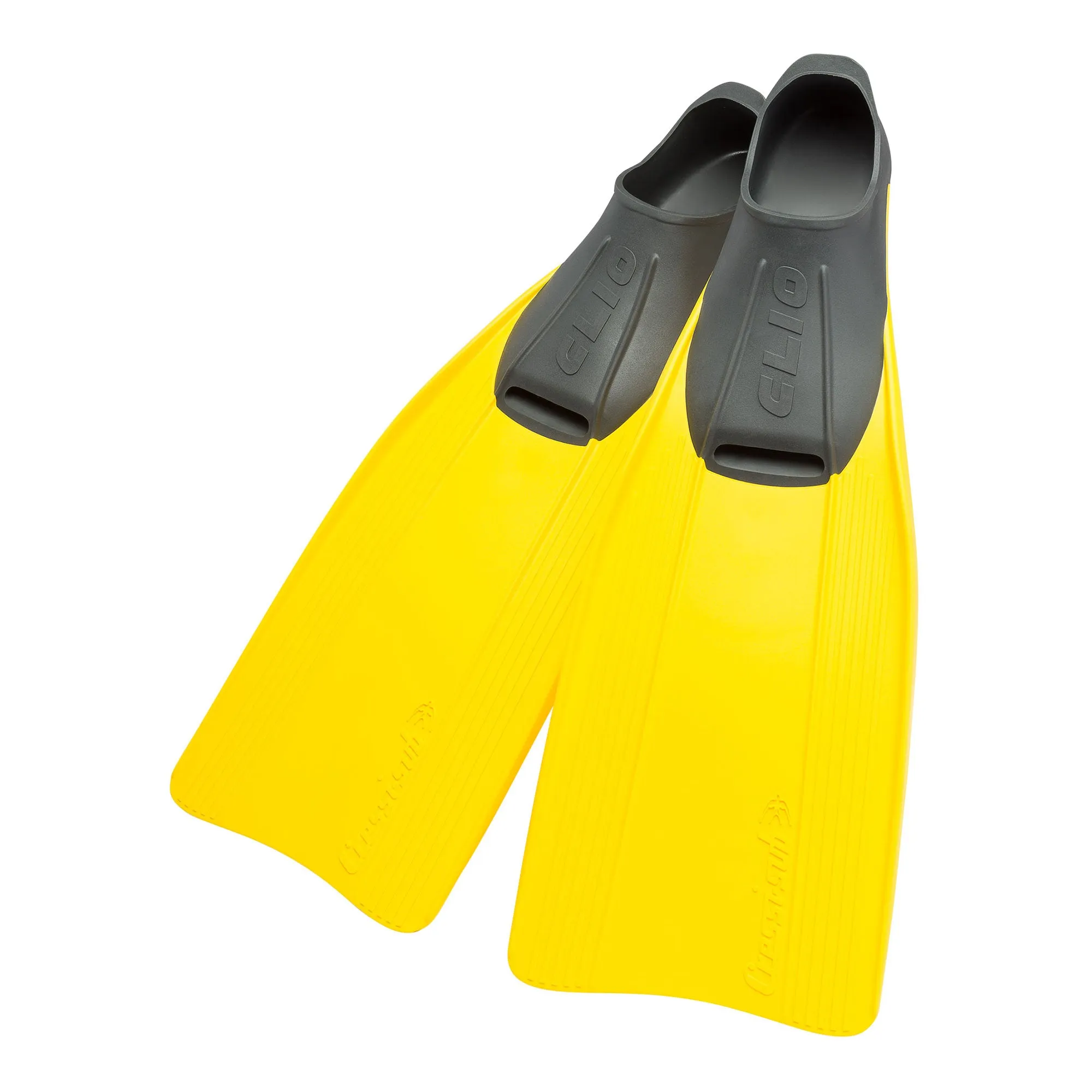 Cressi Clio Full Foot Fins - Yellow - 2.5-3.5 (35/36)