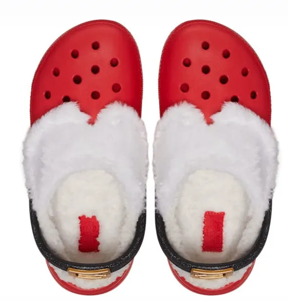 Crocs Womens Classic Lined Santa Clog