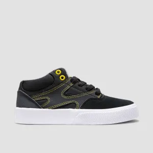 DC Kalis Vulc Mid Shoes - Grey/Yellow - Kids