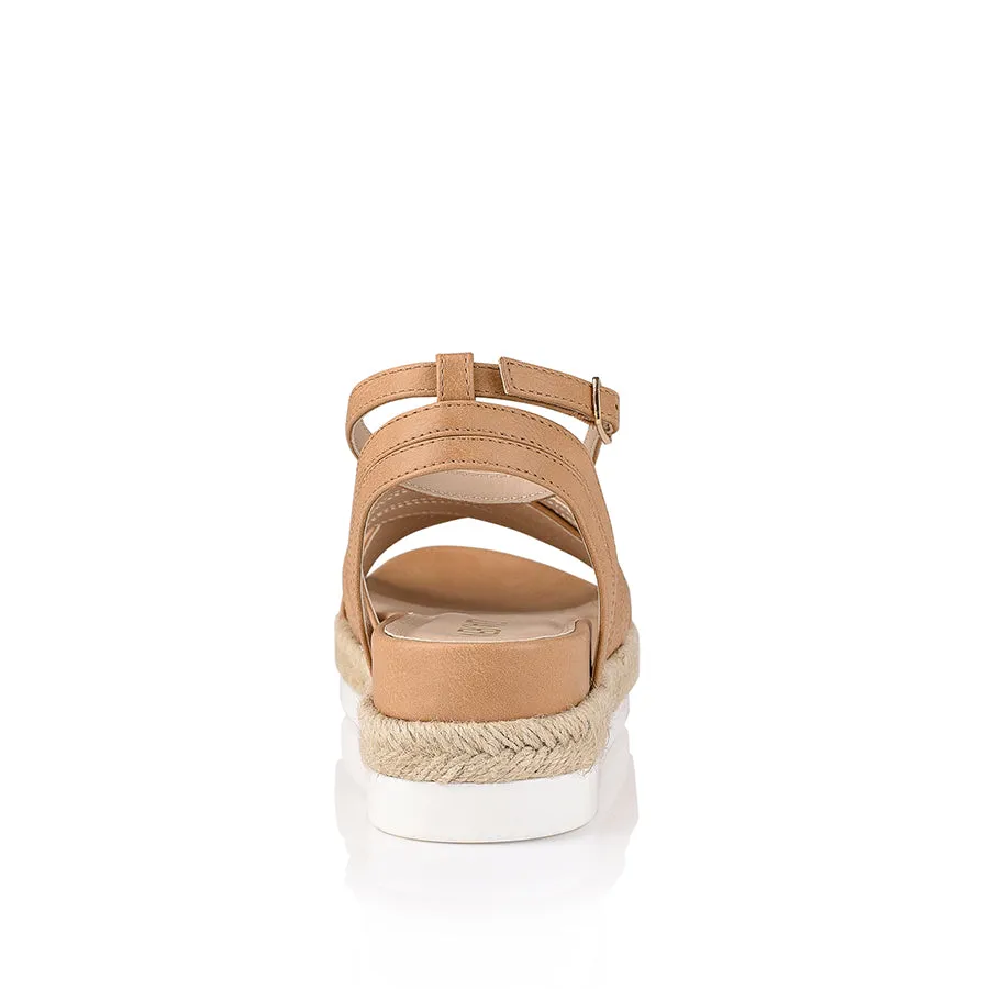 Dezzie Footbed Sandals - Caramel Softee