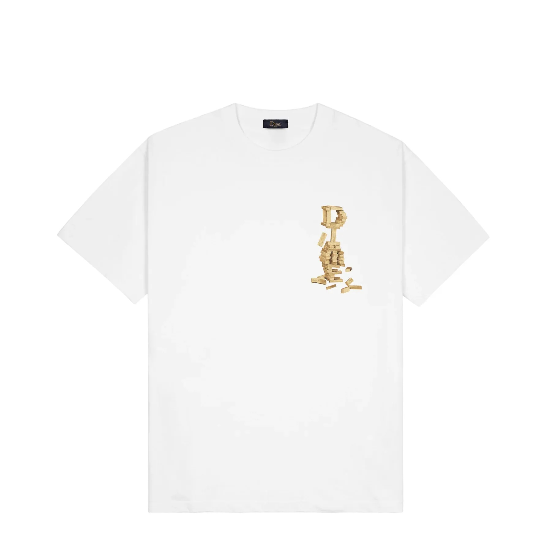 Dime Blocks Tee White