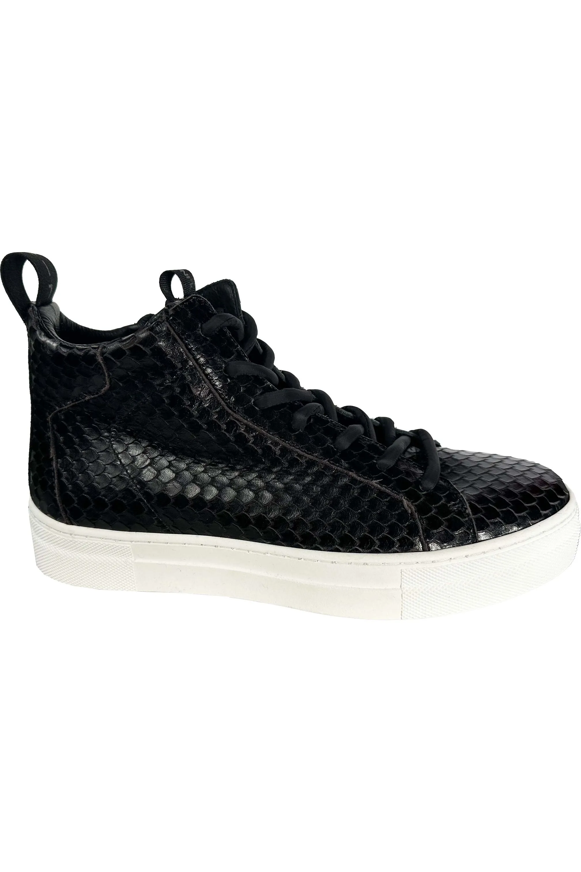 Donna Carolina Edith Snake High Top Sneakers 42.168.140-004 | Denver Nero Soula Elba | Clearance Final Sale