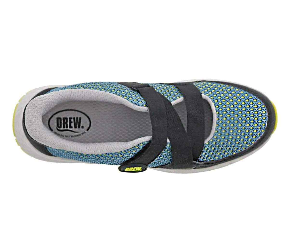 Drew Bayside Women's Comfort Sneaker Shoe In Teal Combo