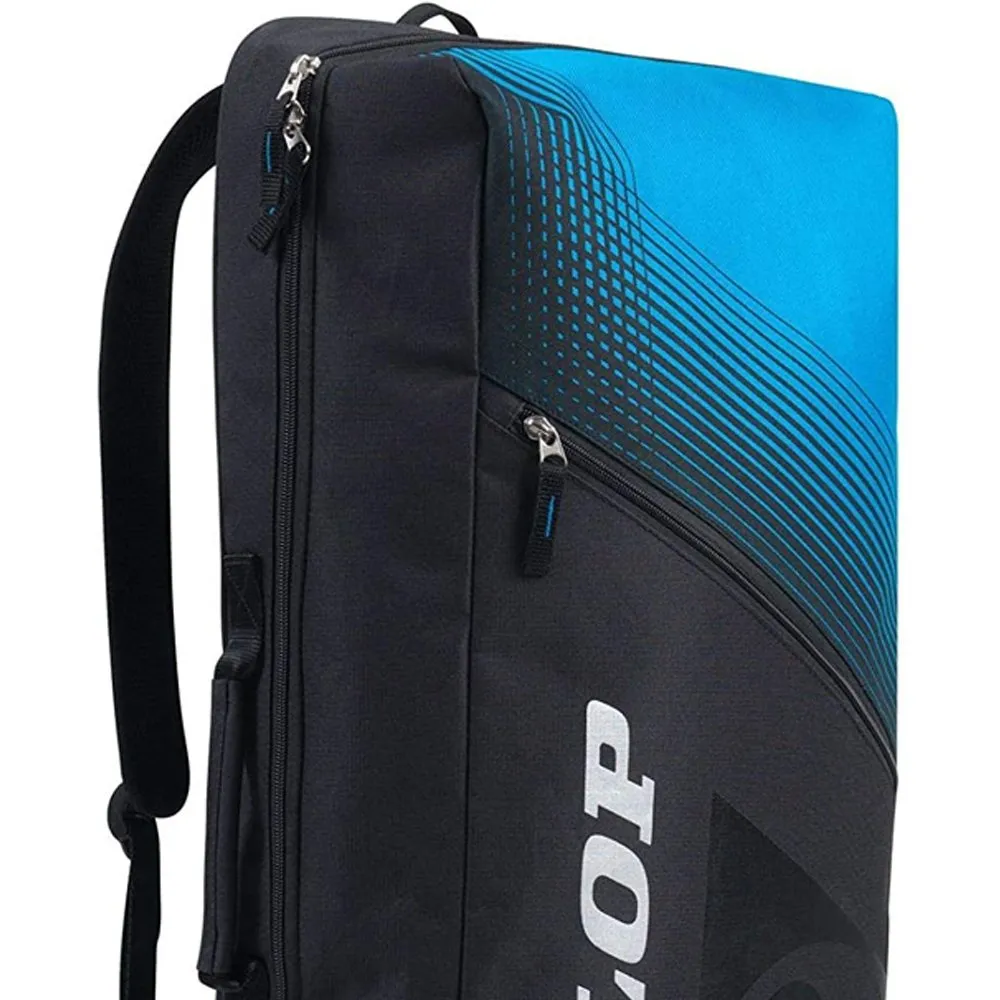 Dunlop FX Club Long Tennis Backpack Black and Blue