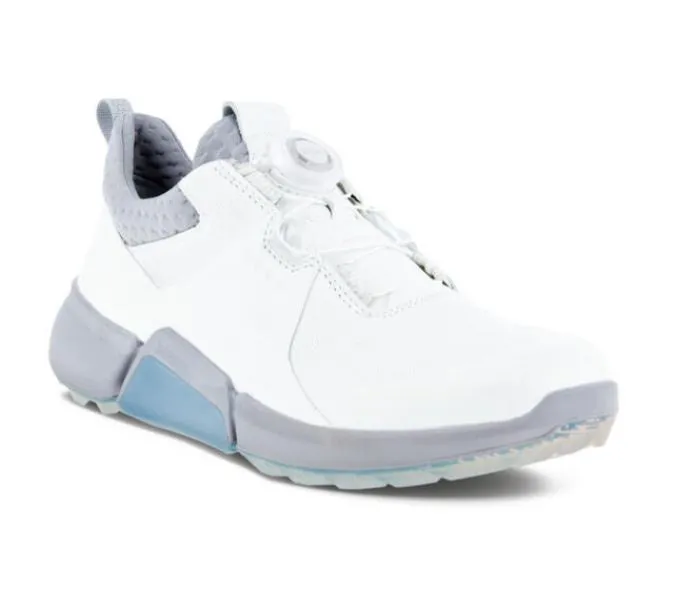 Ecco Womens Biom Hybrid 4 BOA Golf Shoes White/Silver Grey