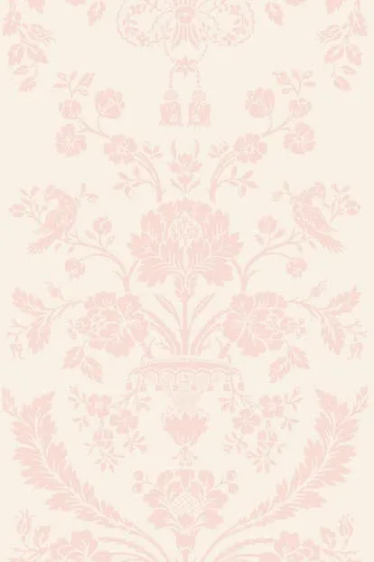 Farrow & Ball Wallpaper St Antoine BP912 Pale Pink/Off Whie