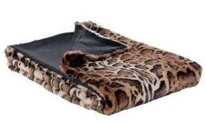 Faux Fur Throws - Tissavel Faux Fur in Ocelot