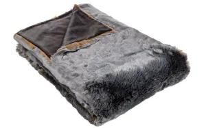 Faux Fur Throws - Tissavel Faux Fur in Palladium (Only One Left!)