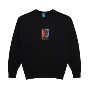 Frog Sun-Star-Moon Crewneck Black