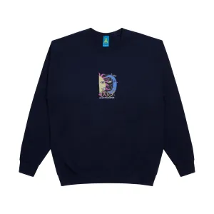 Frog Sun-Star-Moon Crewneck Navy