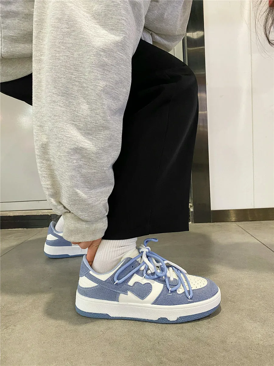 Heart | Blue Sneakers