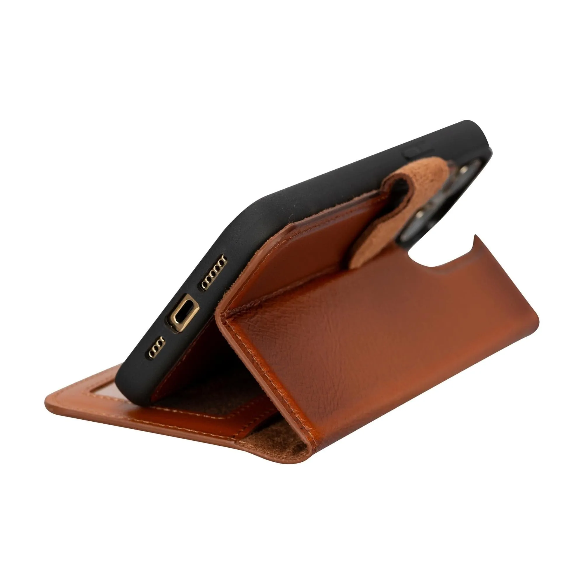 iPhone 15 Series Detachable Leather Wallet Case